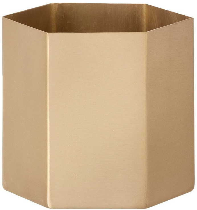 Ferm Living Small Brass Hexagon Gold