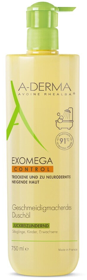 A-Derma Exomega Control Emollient Shower Oil (750ml)