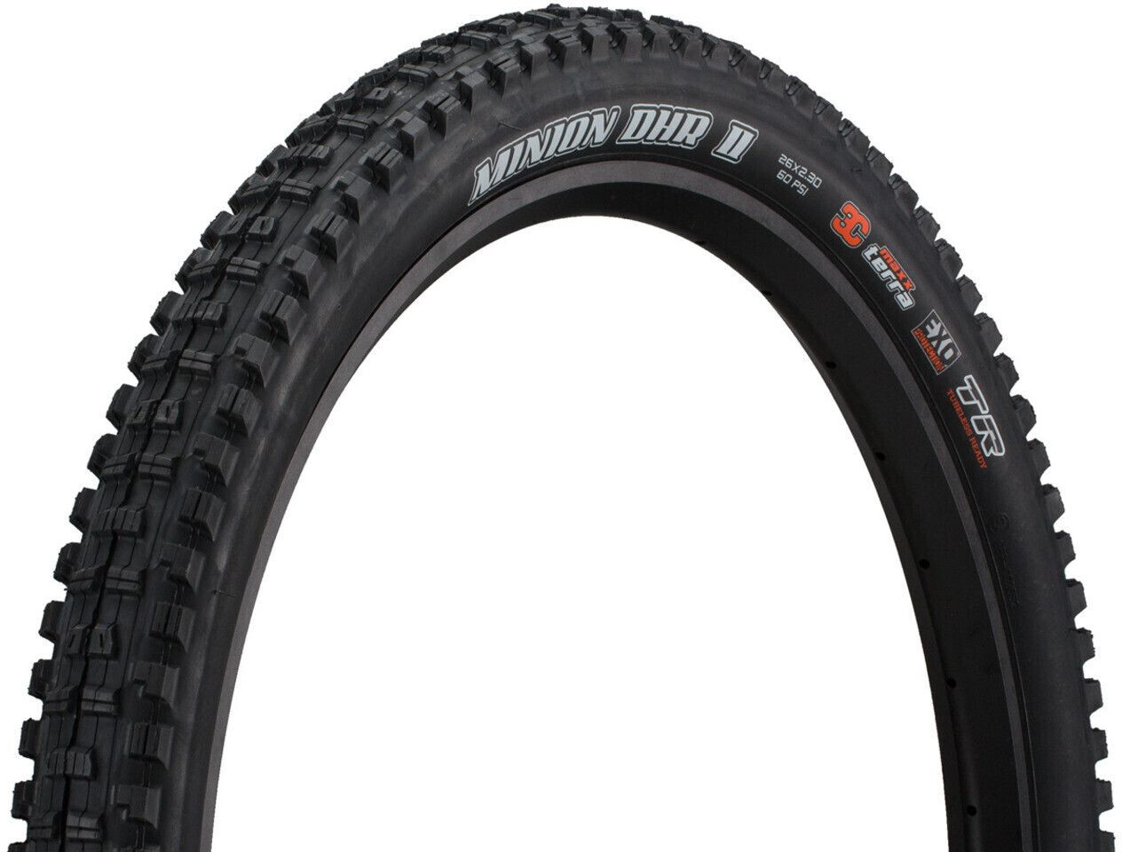 Maxxis Minion DHR II 3C MaxxTerra EXO TR Folding black 26 x 2.3