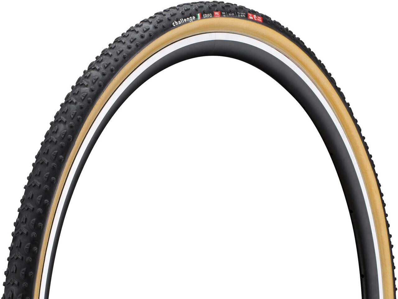 Challenge Grifo Pro Tubular tire black-brown 33-622 (700 x 33C)
