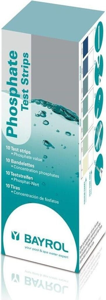 Bayrol 10 bandelettes d'analyse de phosphates