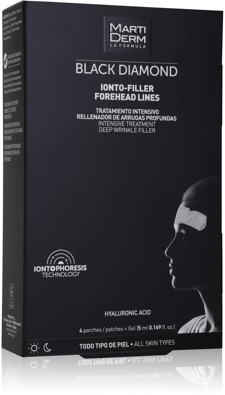 Martiderm Black Diamond Ionto-Filler Forehead Lines (4 pcs + Gel 4ml)