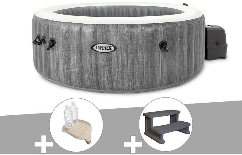 Intex PureSpa Baltik 4 places + porte-boisson + escalier