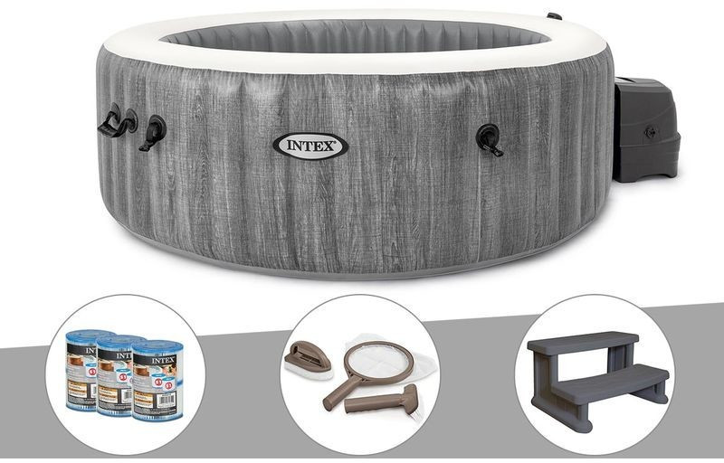 Intex PureSpa Baltik 6 places + 6 filtres + kit d'entretien + escalier