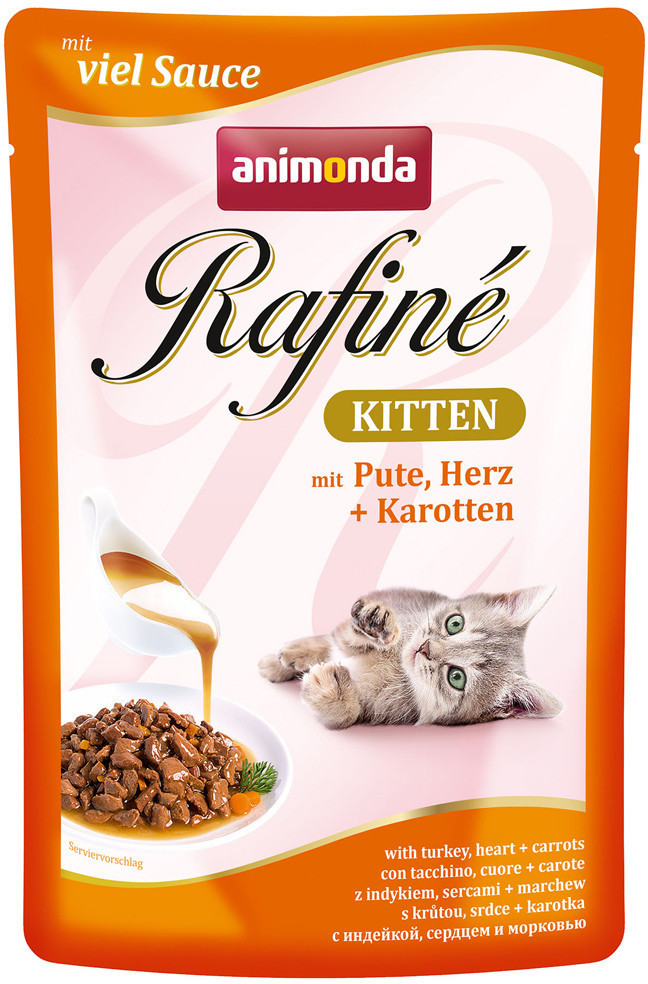 Animonda Rafiné Kitten with Turkey, Heart + Carrots