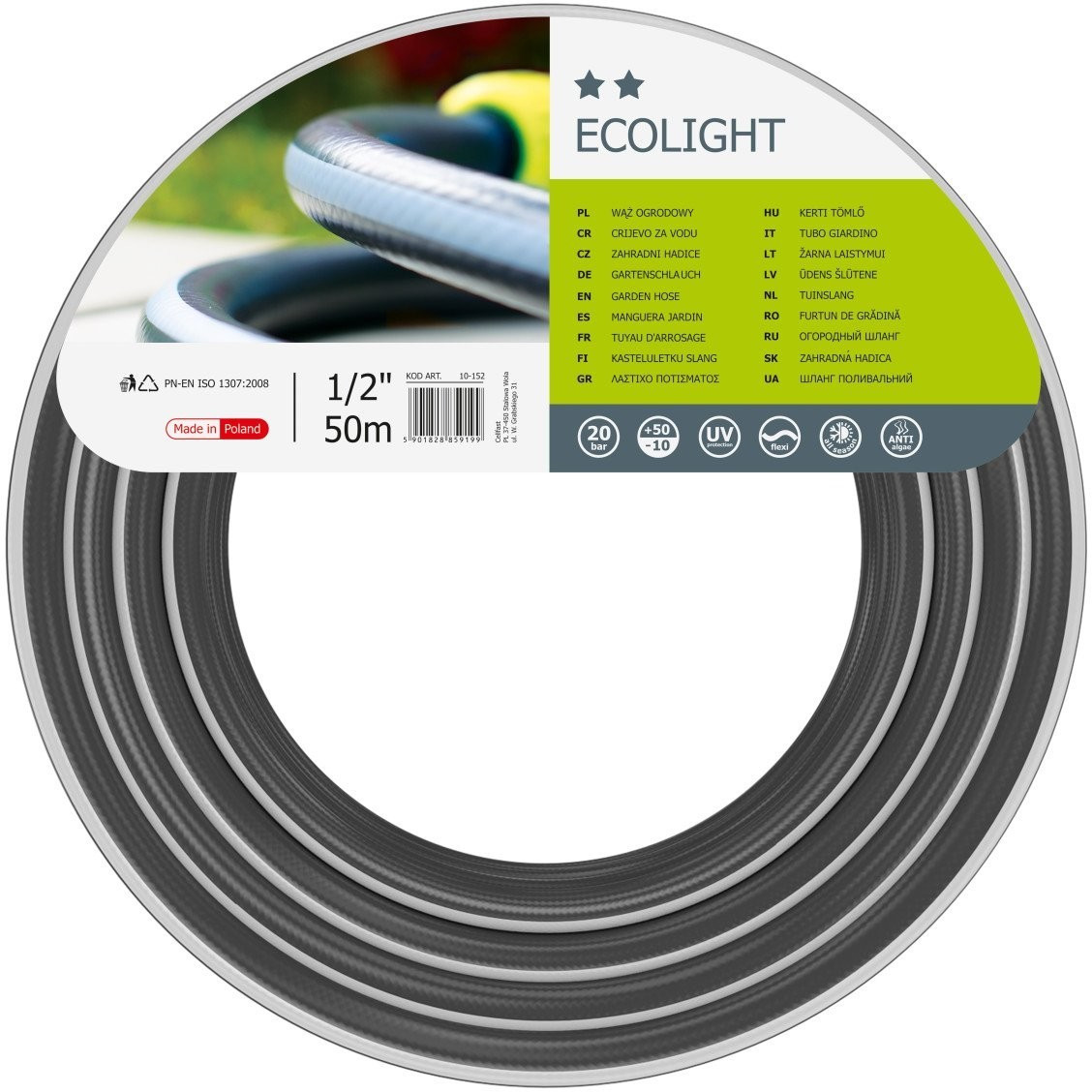 Cellfast Tuyau d'arrosage Ecolight 1/2 50 m (10-152)