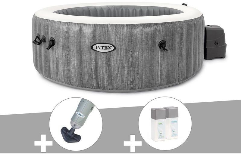 Intex PureSpa Baltik 6 places + aspirateur + kit d'entraînement brome