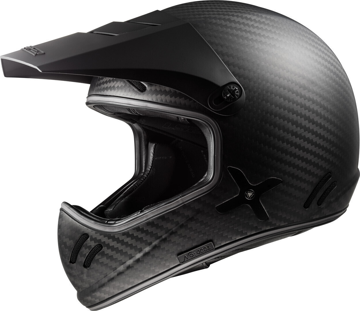 Photos - Motorcycle Helmet LS2 Helmets  MX471 Xtra Solid Matt Carbon 