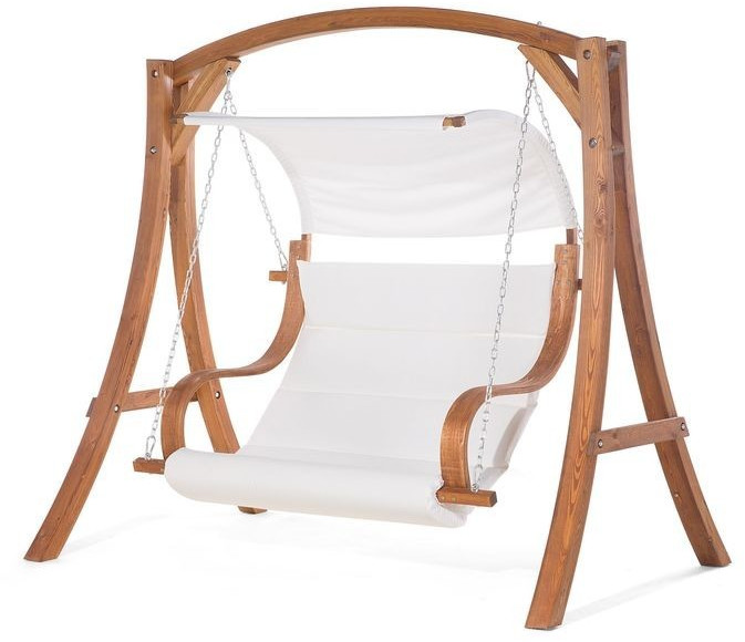 Beliani Ballancelle de jardin en bois de mélèze