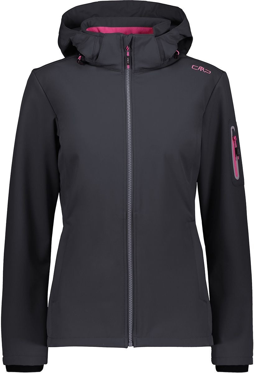 CMP Softshell Jacket  Zip Hood Women (39A5006) antracite/bouganville