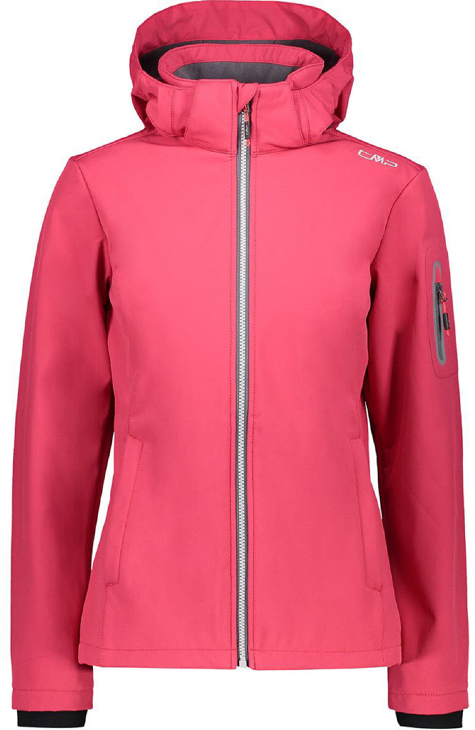 CMP Softshell Jacket  Zip Hood Women (39A5006) rhodamine pink/melange anthracite