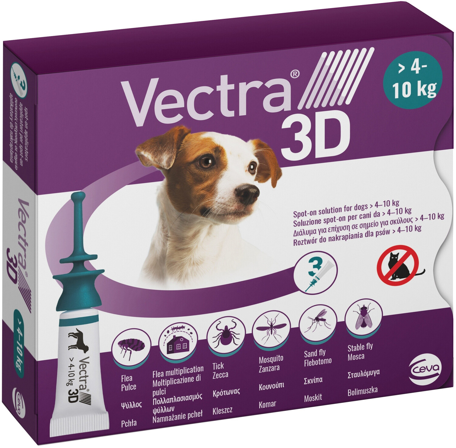 Ceva Vectra 3D dogs (4 - 10 kg)