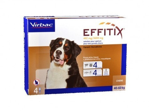 Virbac Effitix XL dogs (40-60 kg) 4 spots on