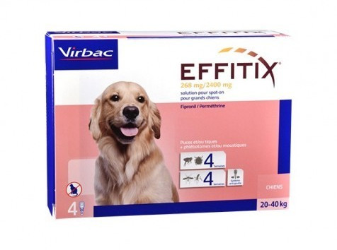Virbac Effitix L dogs  (20-40 kg) 4 spots on