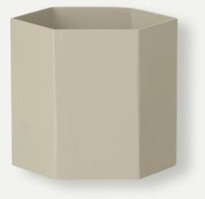 Ferm Living Hexagon Pot Light Grey