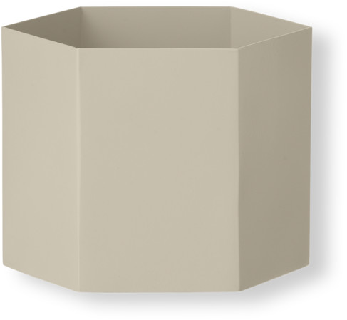 Ferm Living Hexagon Pot Light Grey X-Large