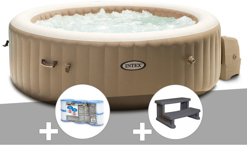 Intex PureSpa Sahara 6 places + 6 filtres + escalier