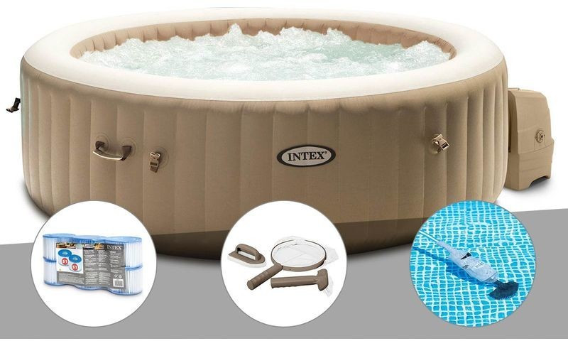 Intex PureSpa Sahara 6 places + 6 filtres + kit d'entretien + aspirateur