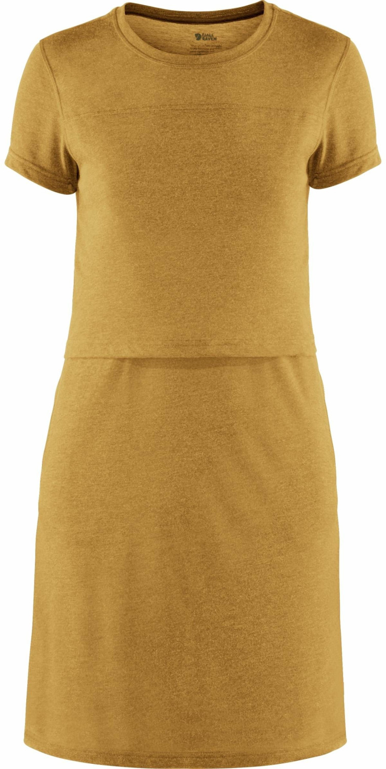 Fjällräven High Cost T-Shirt Dress W ochre