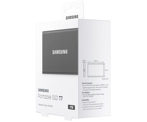 Disque dur SSD externe SAMSUNG Portable 1To T7 gris titane