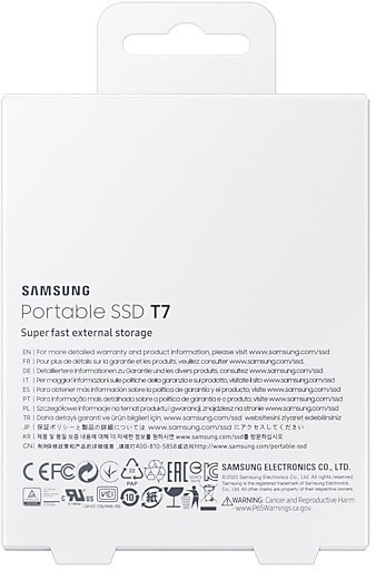 Disque dur SSD externe SAMSUNG Portable 1To T7 1To rouge métallique