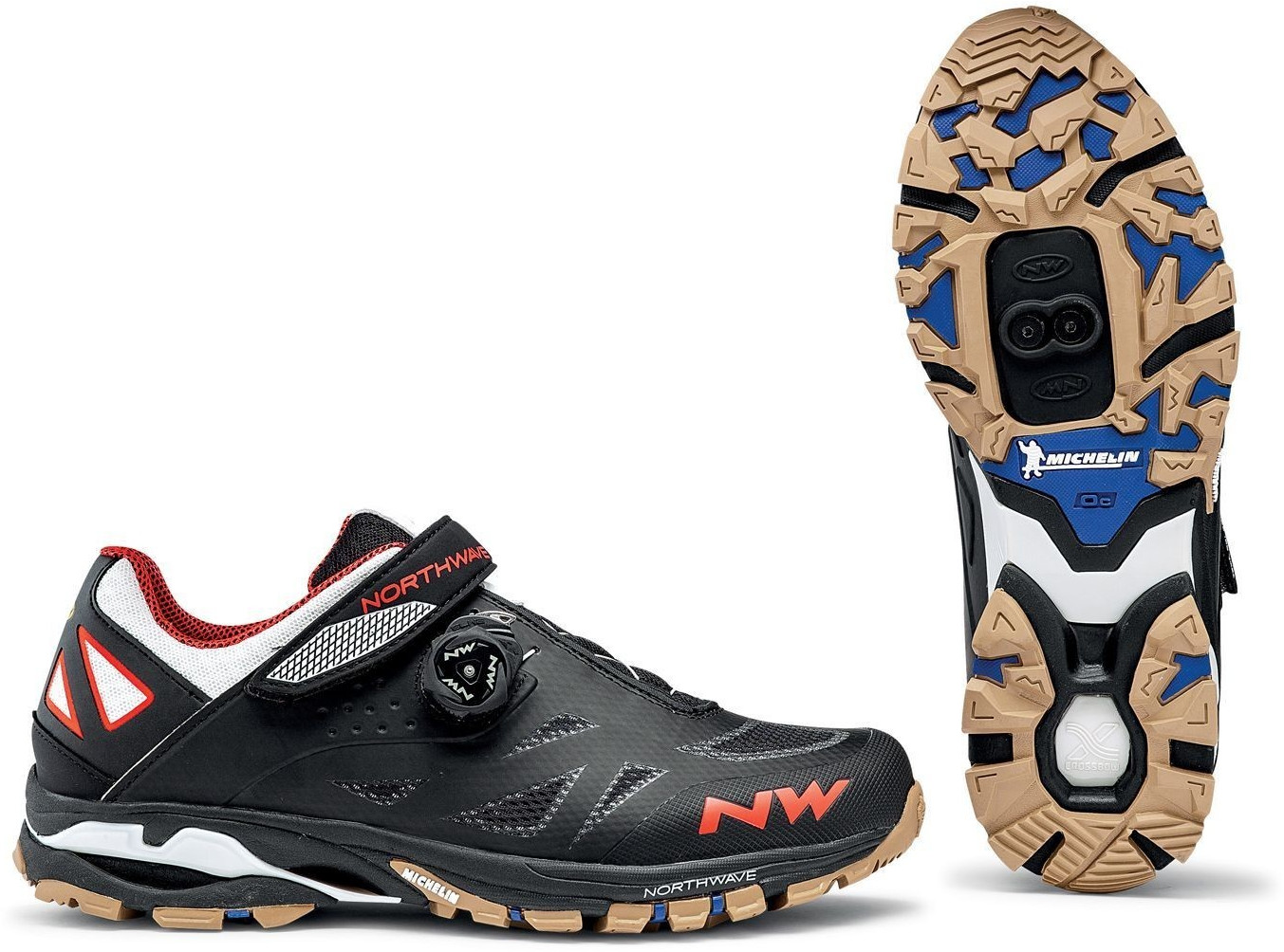 Northwave Spider Plus 2 black/off white/orange