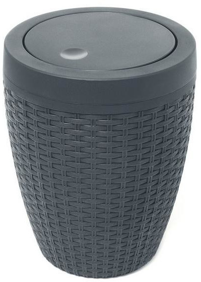 Addis Faux Rattan Bathroom Bin