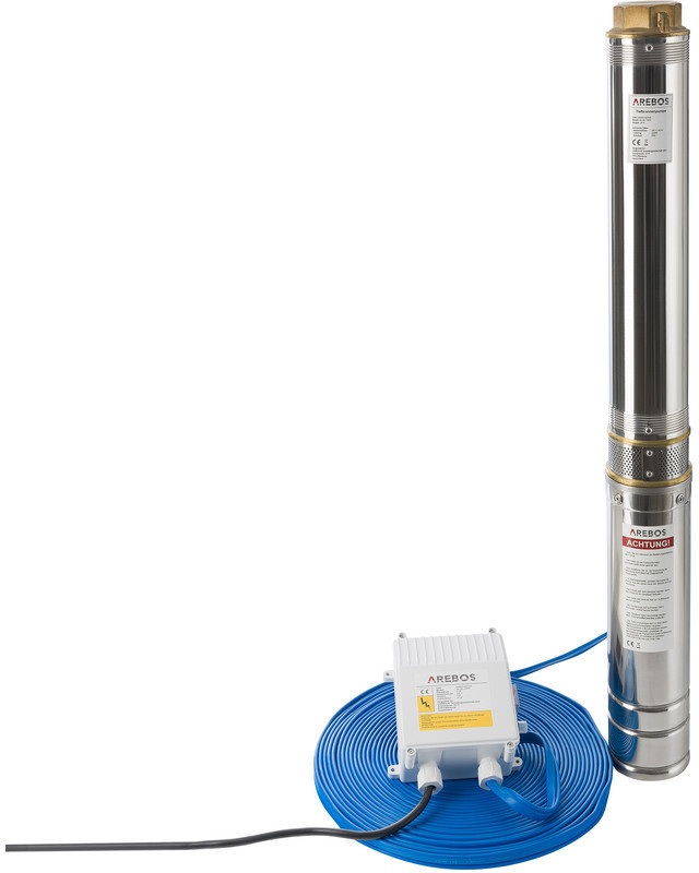 Arebos Pompe de puits profond submersible 2200 W
