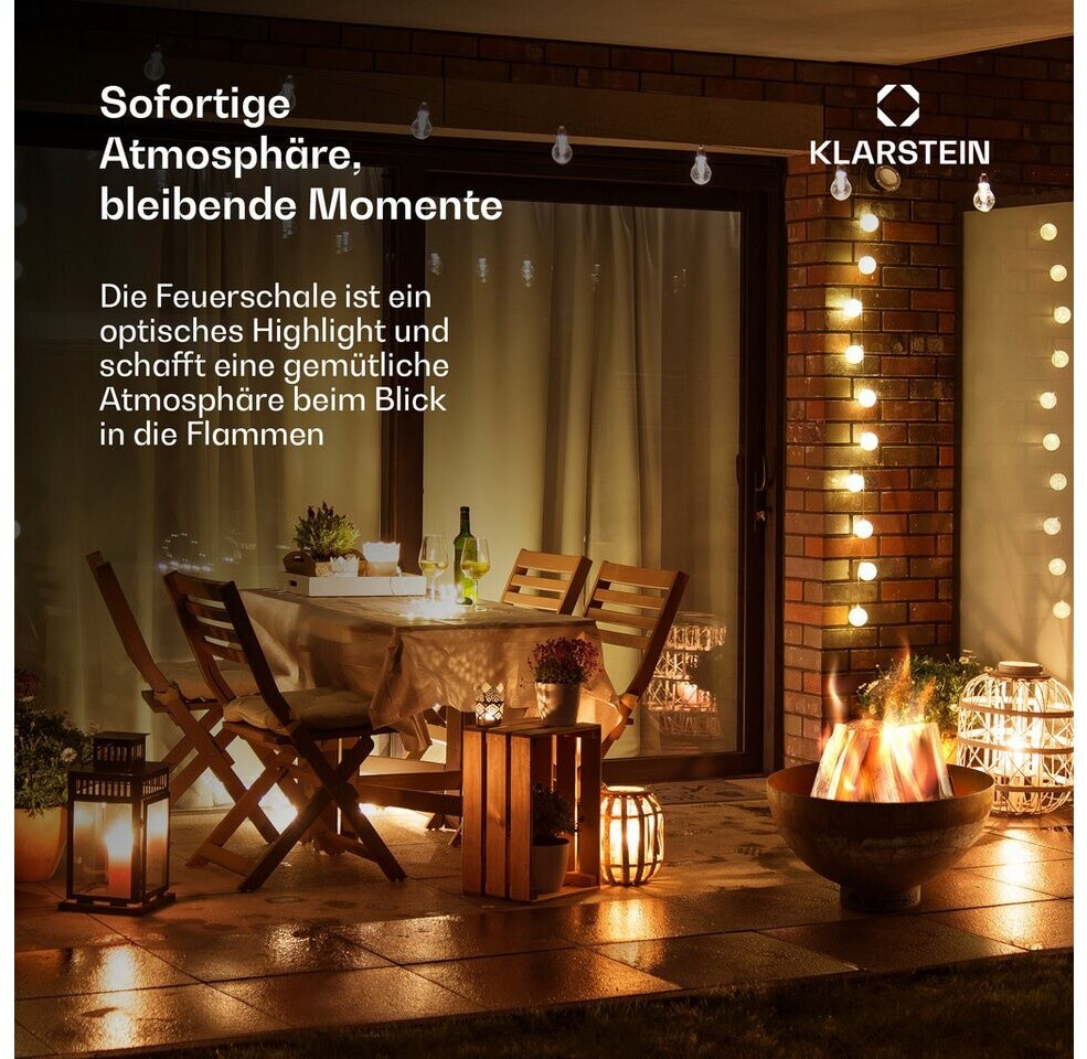 Braséro Barbecue Blumfeldt Pompeji – 60 Cm, Grille Cuisson 56 Cm, Plateau Bambou, Acier 2.5 Mm