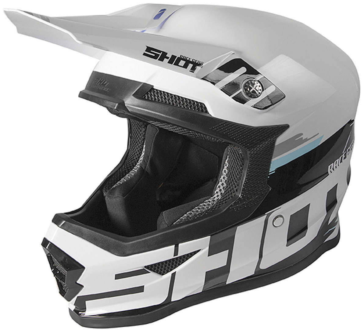 Shot Furious Brush White Metallic Glossy