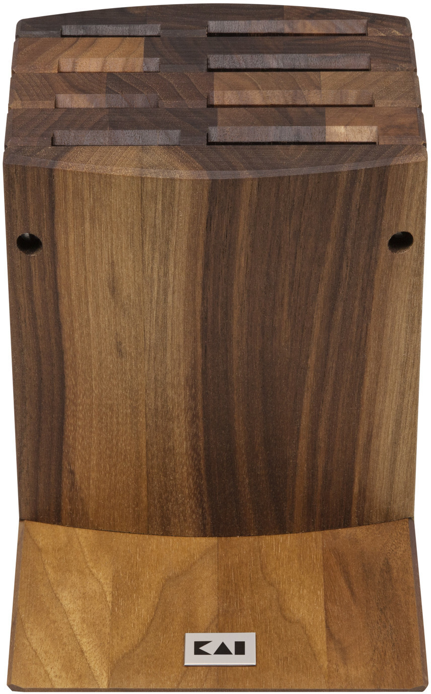 KAI Kai Europe Shun Knife Block Walnut 22 x 13 x 23 cm
