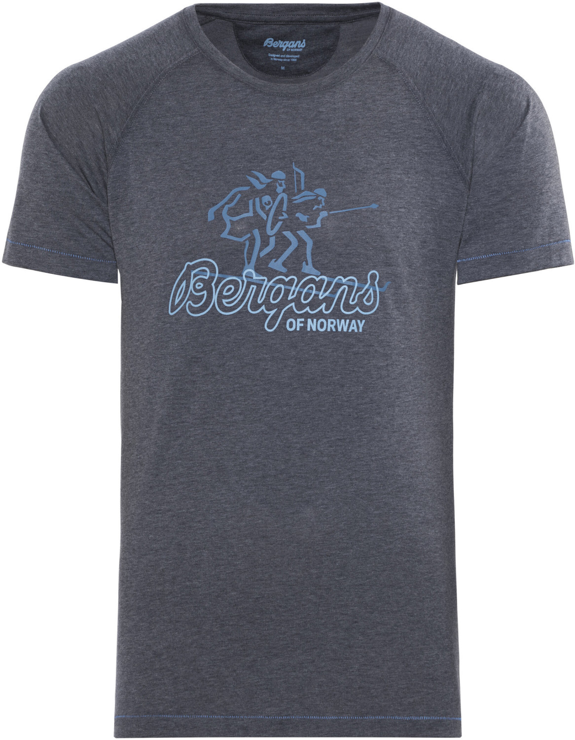 Bergans Bergans Tee navy melange/light winter sky/ocean