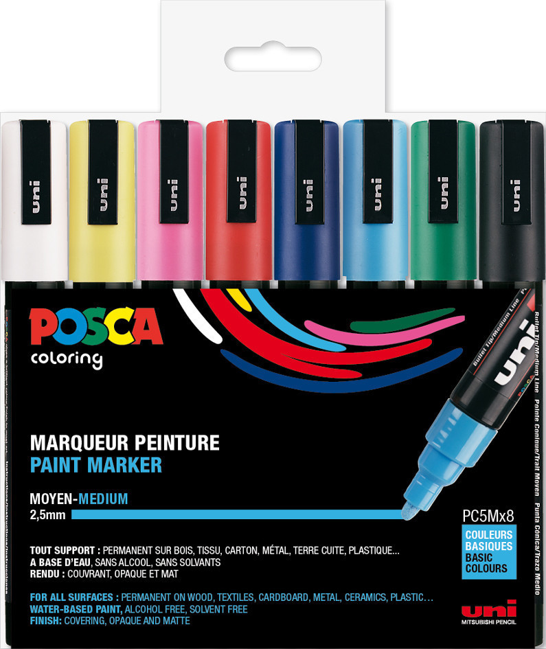 uni Posca Pigmentmarker im Koffer 60er Set (186808) ab 193,86