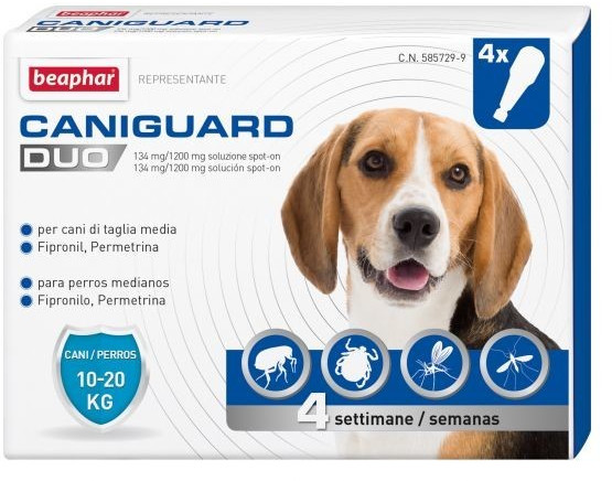Beaphar Caniguard Duo Medium Dogs 10-20 Kg