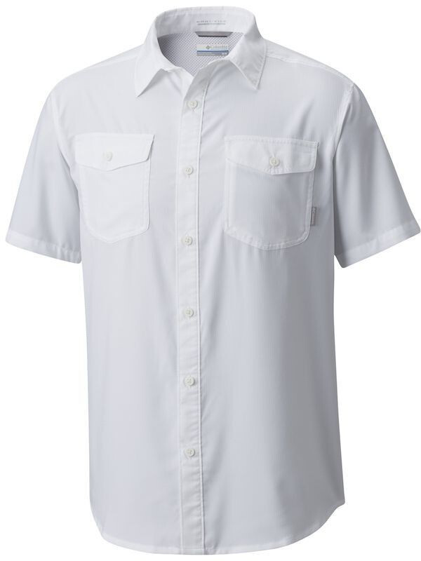 Columbia Men's Utilizer II Solid Short Sleeve Shirt (AO9136) white