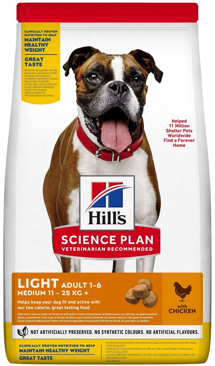 Hill's Science Plan Canine Light Adult Medium poulet (2,5 kg)