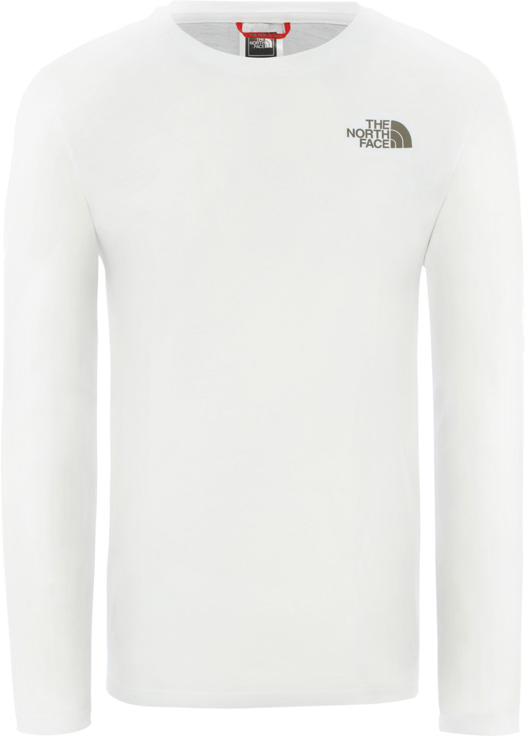 The North Face Men's Easy Long-Sleeve T-Shirt white/grey