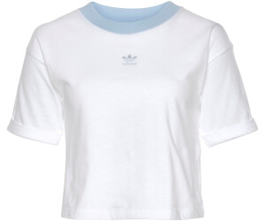 blue adidas crop top