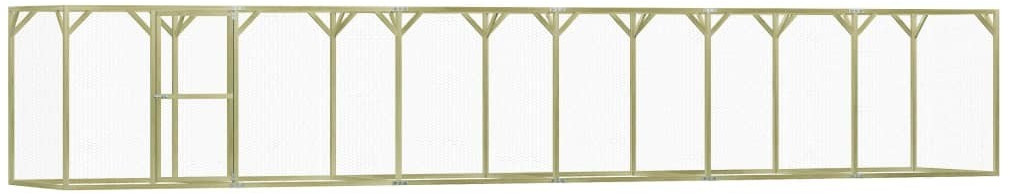 VidaXL Poulailler pinède imprégnée 1,5 x 9 x 1,5 m (278406)