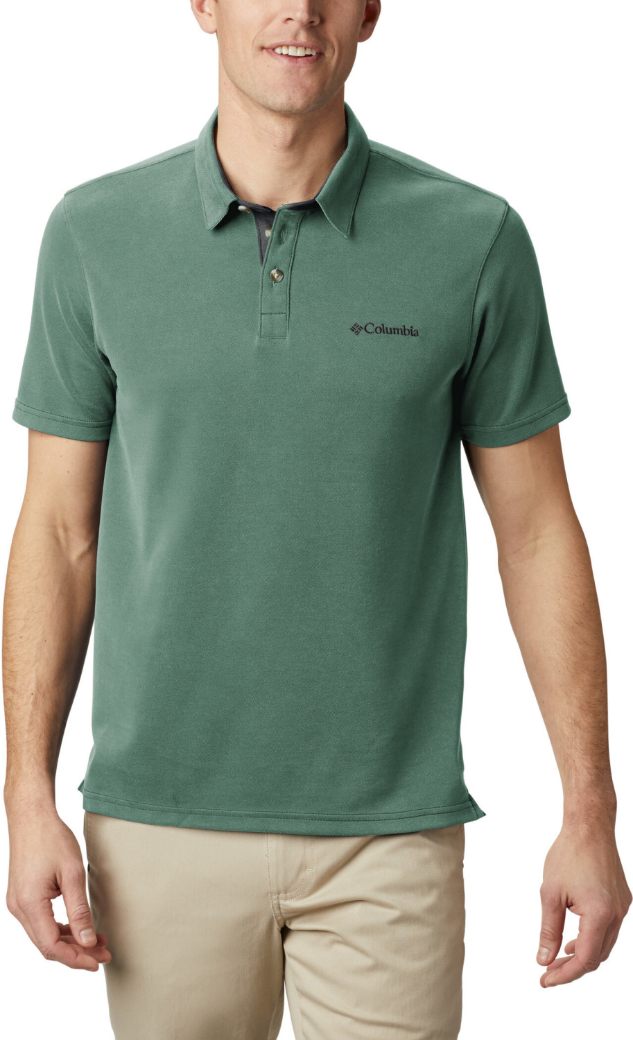 Columbia Nelson Point Polo thyme green