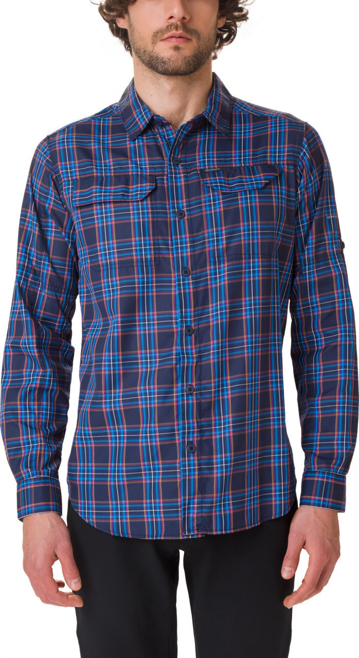 Columbia Men's Silver Ridge 2.0 Plaid Long Sleeve Shirt collegiate navy