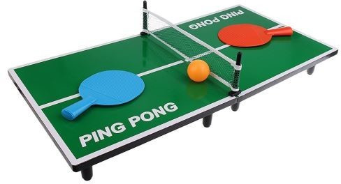 Brok'in Mini table de ping pong verte