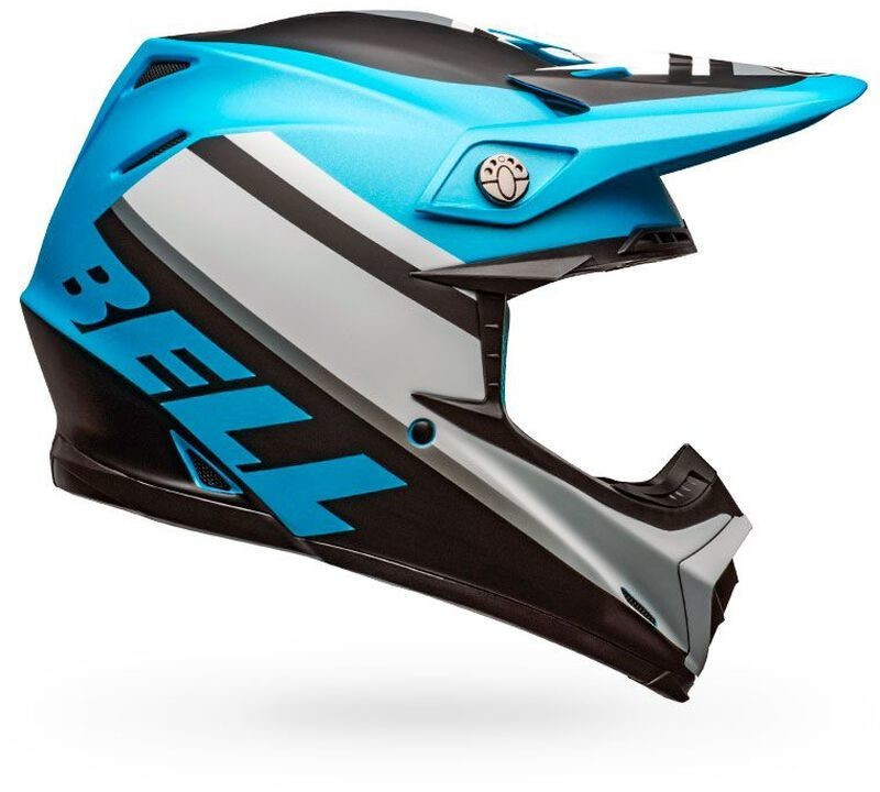 Bell MOTO-9 MIPS Prophecy Matte White/Black/Blue