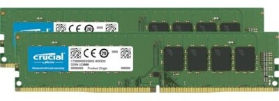 Crucial Kit 8 Go DDR4-2666 CL19 (CT2K4G4DFS8266)