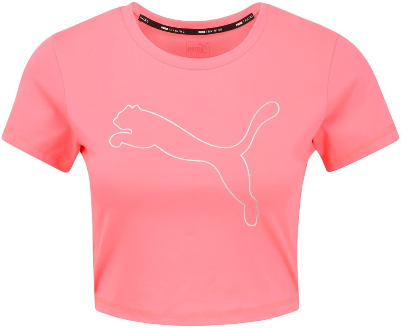 Puma Feel It Cropped Training Tee pink