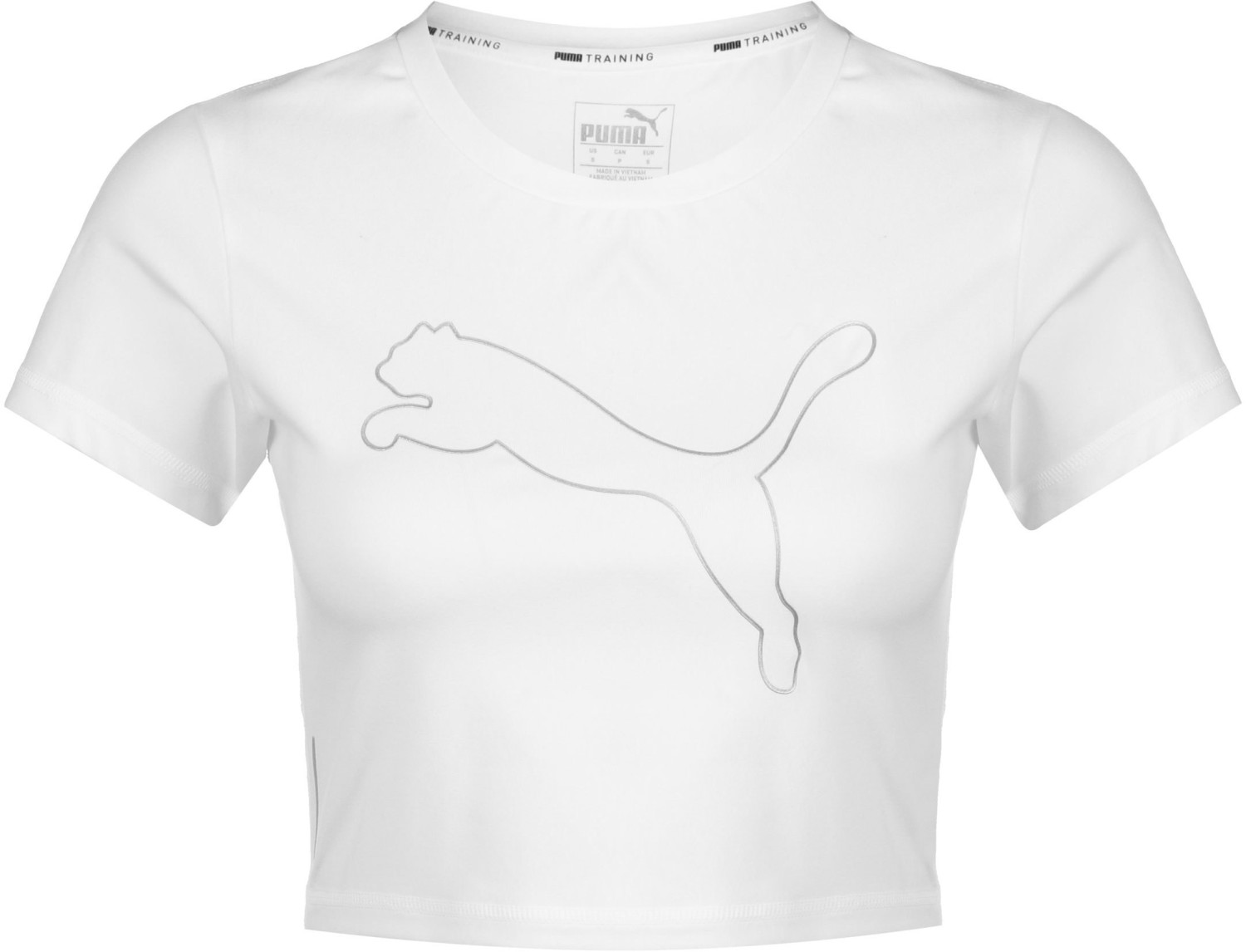 Puma Feel It Cropped Training Tee white