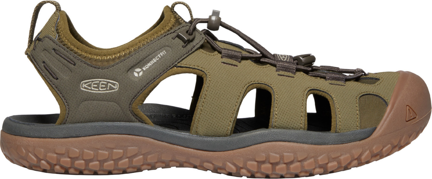 Keen SOLR Sandals Men dark olive/taupe
