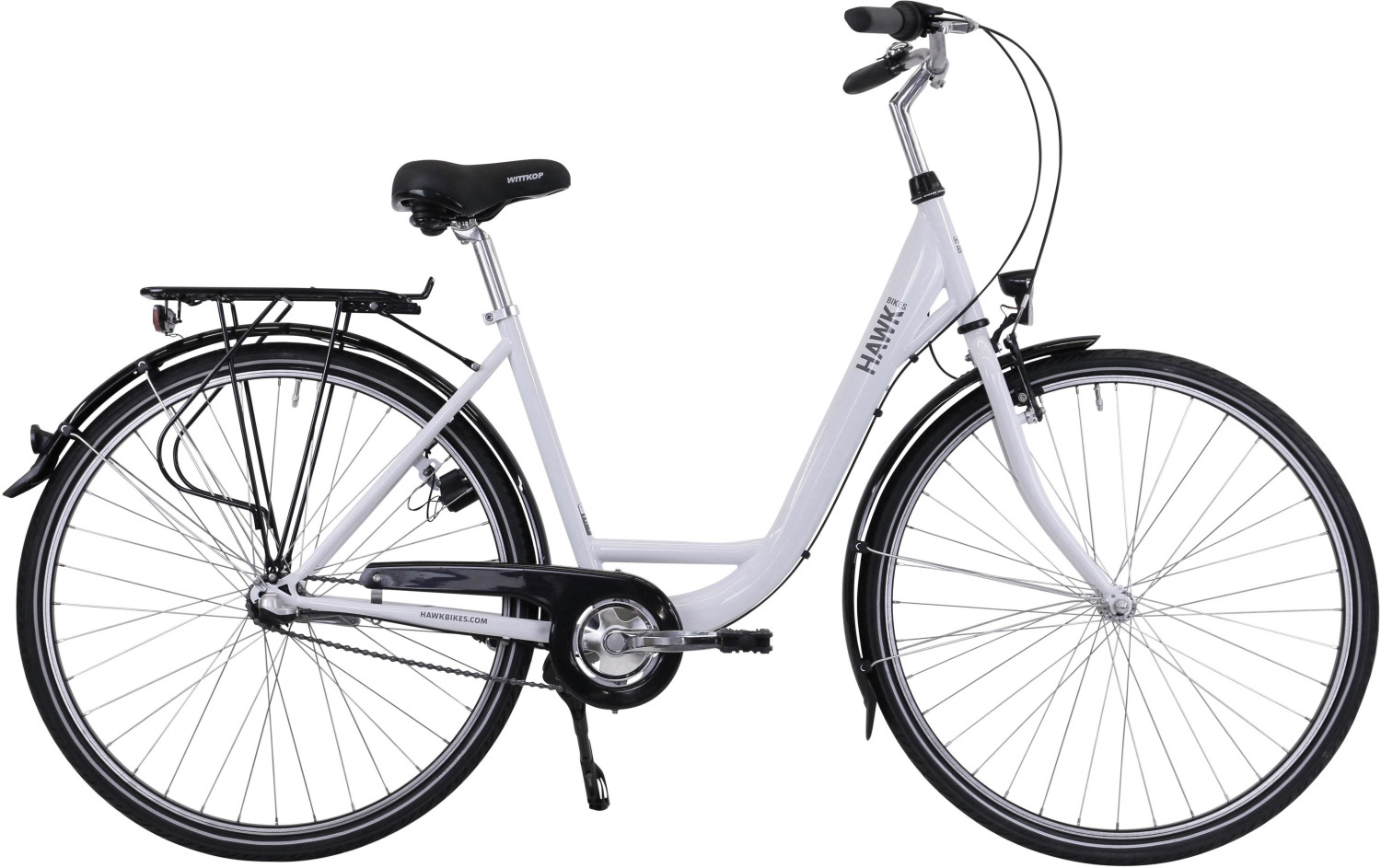 White hawk deals bike