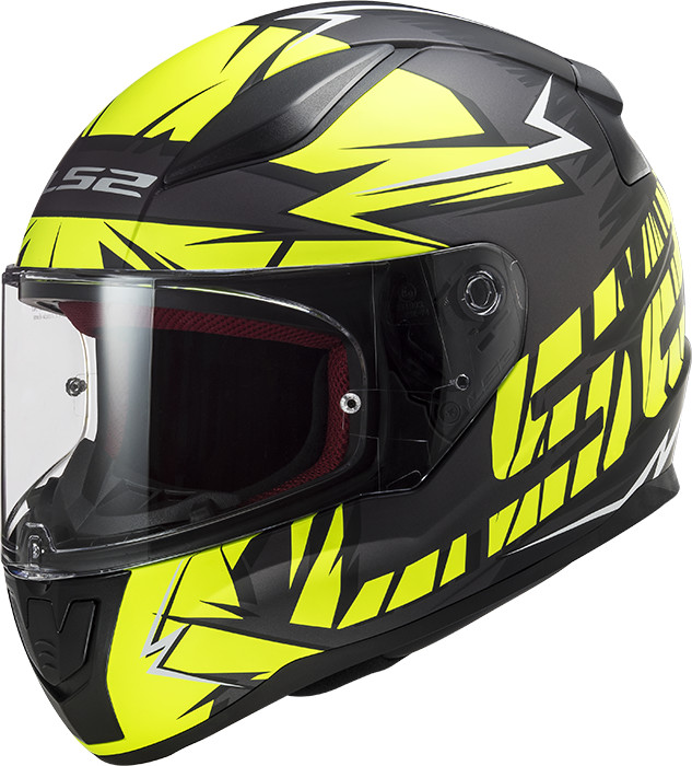 LS2 FF353  Rapid Chromo Matt Black-V Yellow