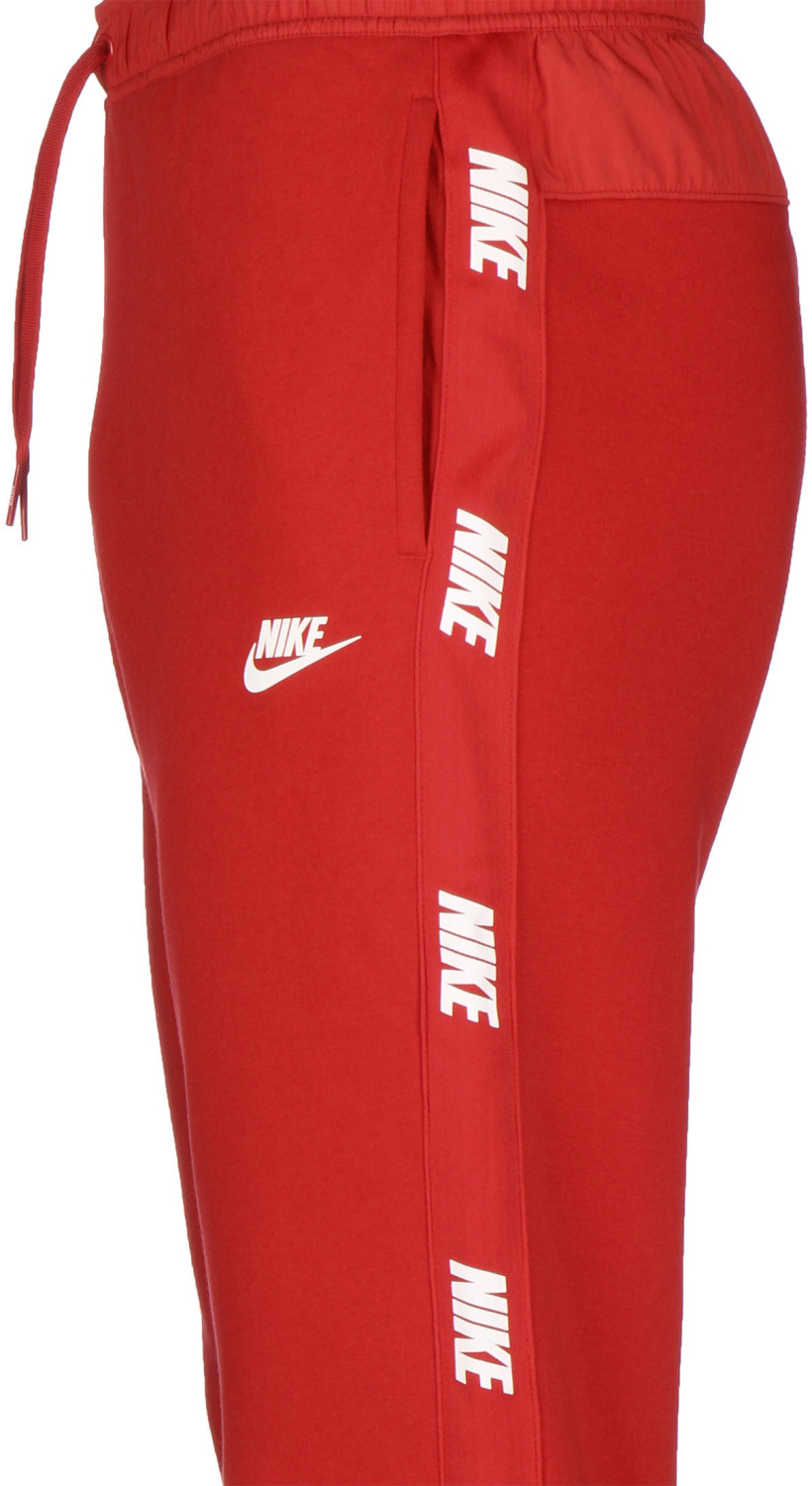 nike air cuffed joggers in red